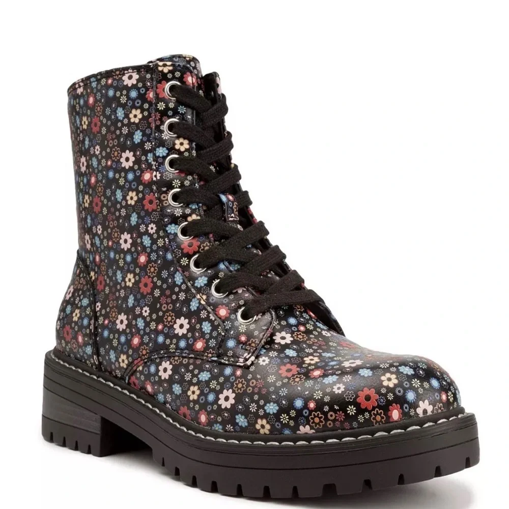 Sugar Women's Kaedy Combat Boots - Size 9.5 - Picture 2 of 9
